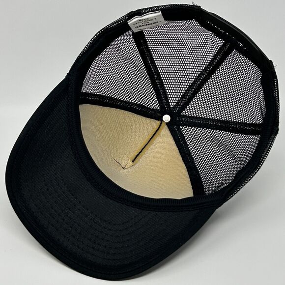 Vintage 90s Rayovac Batteries Trucker Hat Cap Battery Mesh Snapback Black - Picture 4 of 10